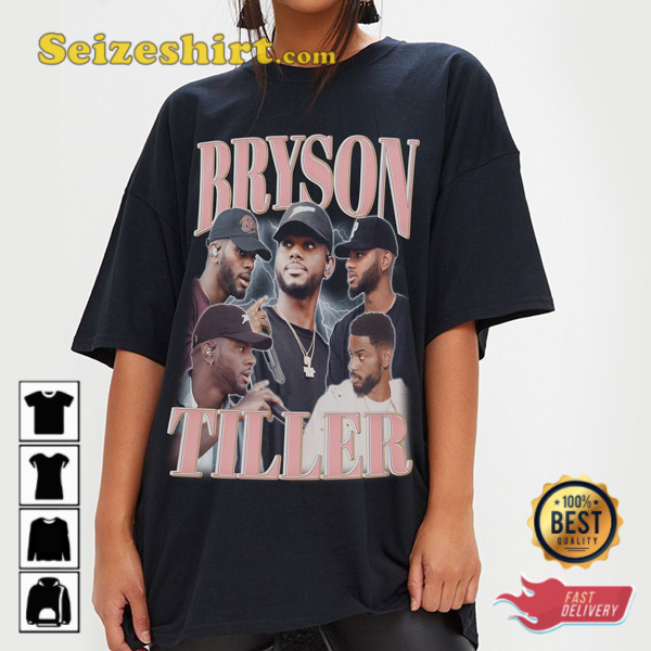 Vintage Bryson Tiller Back And Im Better Tour 2023 Fan Gift Rap T shirt