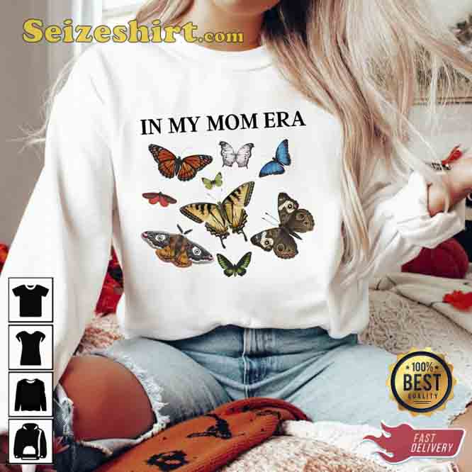 Vintage In My Mom Era Butterfly Little Mama Shirt