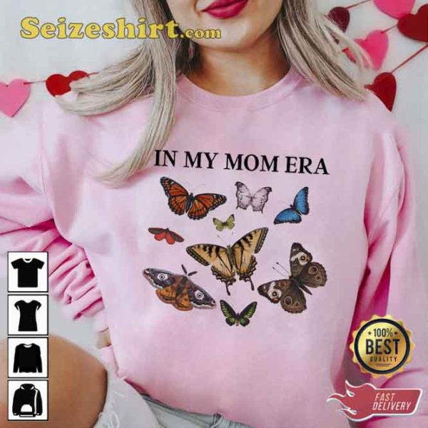 Vintage In My Mom Era Butterfly Little Mama Shirt