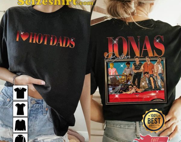 Vintage Jonas Brothers I Love Hot Dads T-Shirt