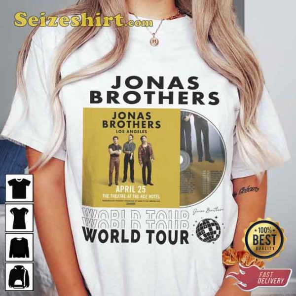 Vintage Jonas Brothers 5 Nights On Broadway Tour 2023 T-Shirt