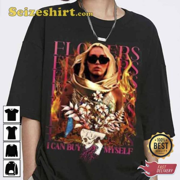 Vintage Miley Cyrus Flowers Unisex T-shirt For Fans
