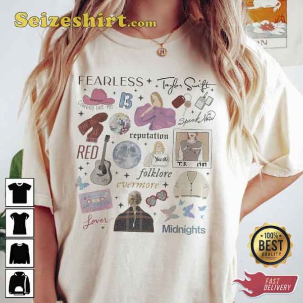 Vintage Taylor The Eras Tour Shirt Gift For Fans