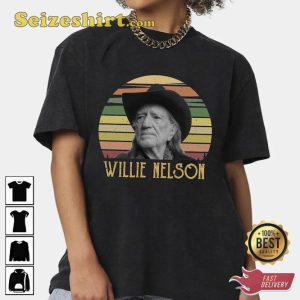 Willie Nelson Blue Eyes Crying In The Rain Red Headed Stranger T-Shirt