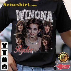 Winona Ryder Vintage 90S Tour 2023 Designed Shirt