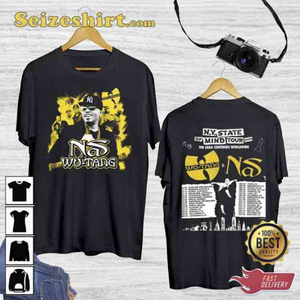 Wu-Tang And Nas Tour My State Of Mind Tour 2023 Shirt