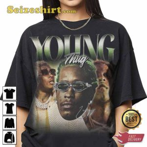 Young Thug Merch Tour Barter 6 Jeffery Bad Boy Logo Hits Songs T-Shirt