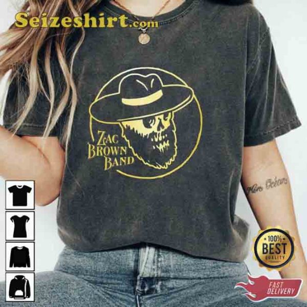 Zac Brown Band Skull Concert Oufits T-Shirt