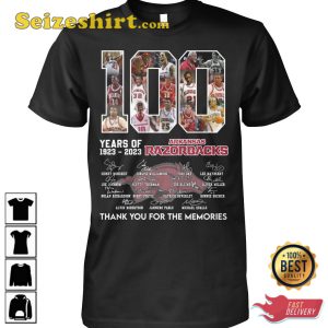 Arkansas Razorbacks 100 Years Of 1923 2023 T-Shirt