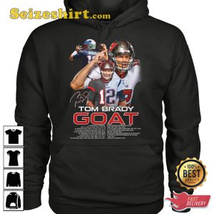 12 Tom Brady Football Goat T-Shirt