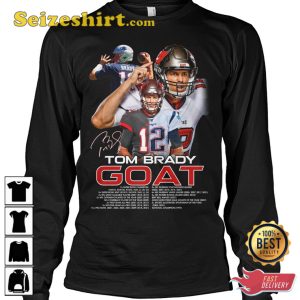 12 Tom Brady Football Goat T-Shirt