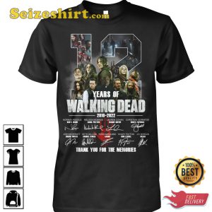 12 Years Of The Walking Dead 2010 2022 T-Shirt