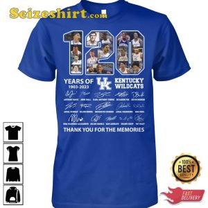 Kentucky Wildcats 120 Years Of 1903 2023 T-Shirt