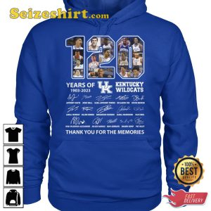 Kentucky Wildcats 120 Years Of 1903 2023 T-Shirt