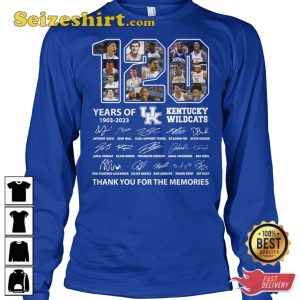 Kentucky Wildcats 120 Years Of 1903 2023 T-Shirt