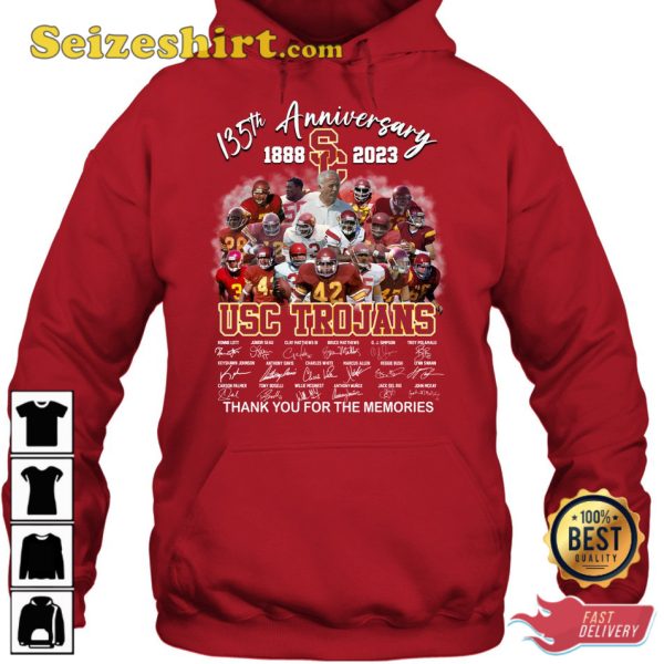 Usc Trojans 135th Anniversary 1888 2023 T-Shirt