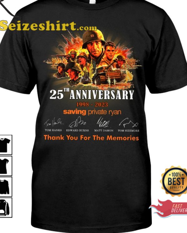 25th Anniversary 1998 2023 Saving Private Ryan T-Shirt