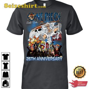 One Piece Anime 26th Anniversary T-Shirt