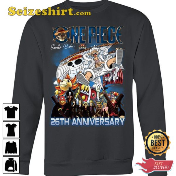 One Piece Anime 26th Anniversary T-Shirt