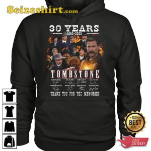 30 Years 1993 2023 Tombstone Thank You For The Memories T-Shirt