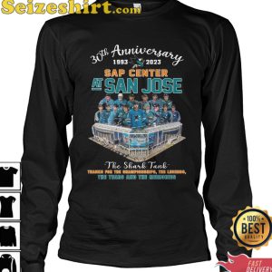 30th Anniversary 1993 2023 Sap Center At San Jose The Shark Tank T-Shirt