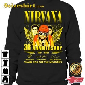 Nirvana 36th Anniversary 1987 2023 T-Shirt