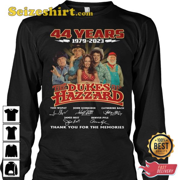 The Dukes Of Hazzard 44 Years 1979 2023 T-Shirt