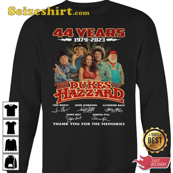 The Dukes Of Hazzard 44 Years 1979 2023 T-Shirt