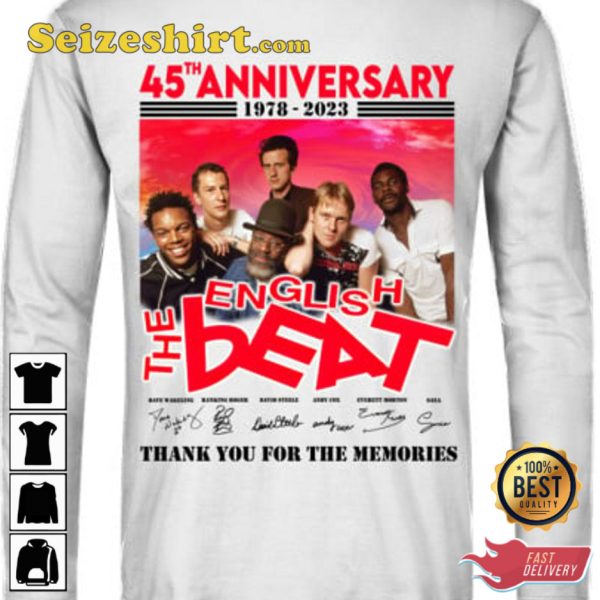 45th Anniversary 1978 2023 The Beat English T-Shirt