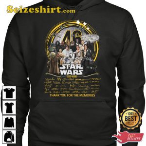 Star Wars 46 Years 1977 2023 Signature T-Shirt