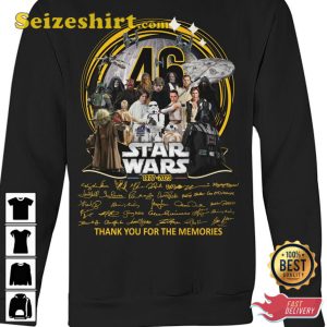 Star Wars 46 Years 1977 2023 Signature T-Shirt