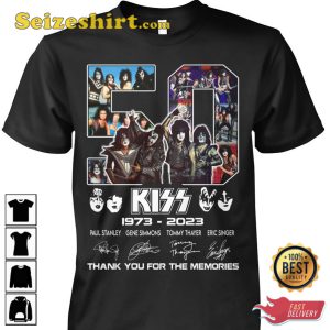50 Years Of Kiss 1973 2023 T-Shirt