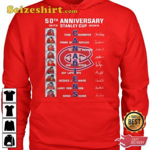 50th Anniversary 1973 2023 Canadiens T-Shirt