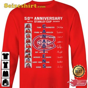 50th Anniversary 1973 2023 Canadiens T-Shirt