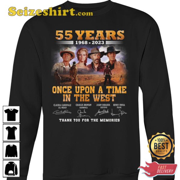 55 Years 1968 2023 Once Upon A Time In The West T-Shirt