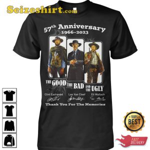 The Good The Bad The Ugly 57th Anniversary 1966 2023 T-Shirt