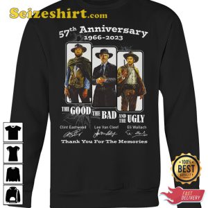 The Good The Bad The Ugly 57th Anniversary 1966 2023 T-Shirt