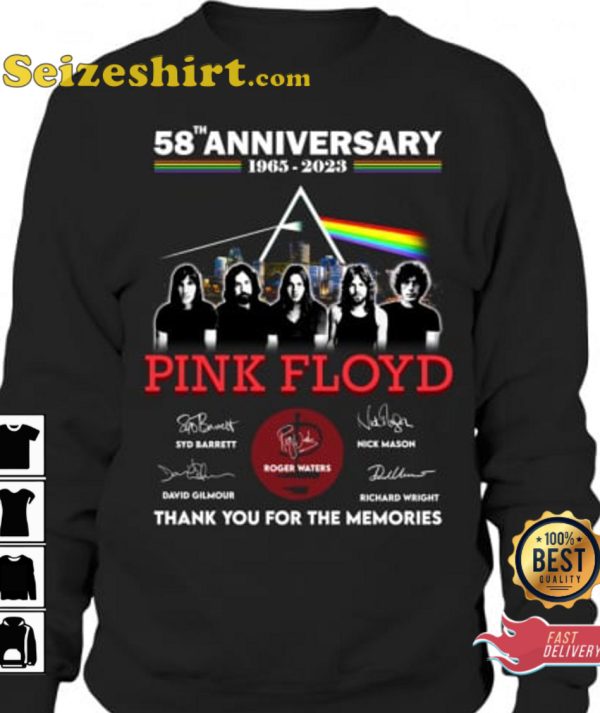 Pink Ployd 58th Anniversary 1965 2023 T-Shirt