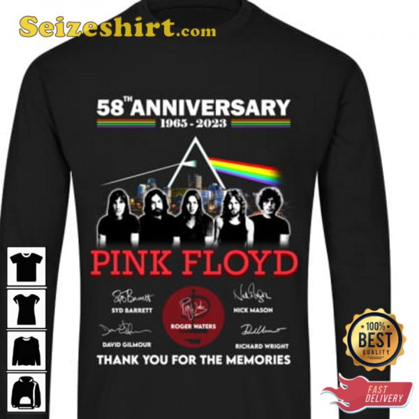 Pink Ployd 58th Anniversary 1965 2023 T-Shirt