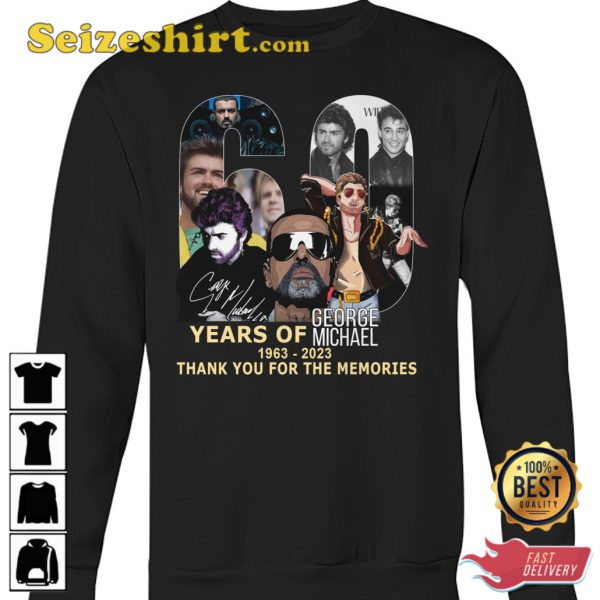 60 Years Of 1963 2023 George Michael T-Shirt
