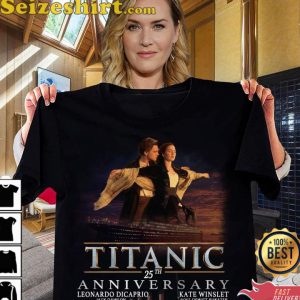 Titanic Movie 25th Anniversary Leonardo Dicaprio And Kate Winslet Shirt