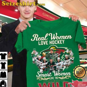 Smart Women Love The Minnesota Wild Tee Shirt