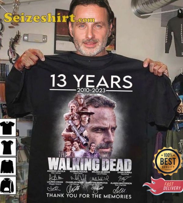 The Walking Dead 13 Years 2010 2023 Fashion T-Shirt