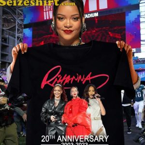 Rihanna Singer 20th Anniversary 2003 2023 Tee Shirt