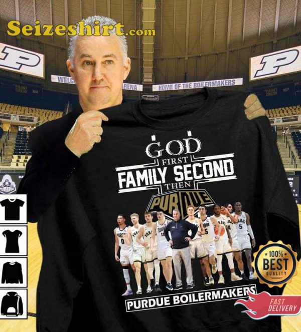 God First Family Second Then Purdue Boilermakers T-Shirt