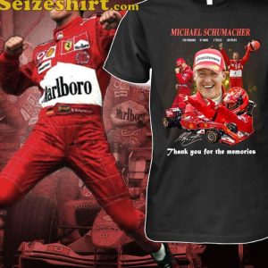 Michaek Schumacher Formula One Thank You For The Memories T-Shirt