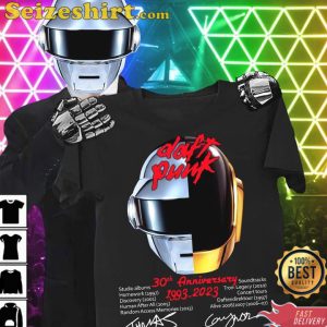 Daft Punk Electronic Music Band 30th Anniversary 1993 2023 T-Shirt