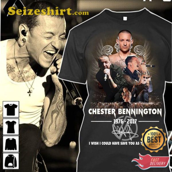 Chester Bennington Singer Rock 1976 2017 T-Shirt