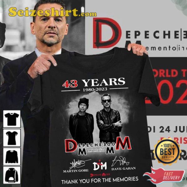 Depeche Memento Mori 43 Years 1980 2023 T-Shirt