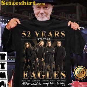 Eagles Rock Band 52 Years Anniversary 1971 2023 T-Shirt